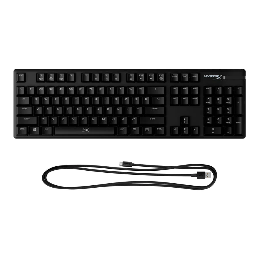 Keyboard HyperX Alloy Origins , RGB and 5 brightness levels , Mechanical Gaming HX Aqua Keys Tactile , 100% anti-ghosting , US Layout , Black , 4P5N9AA - Image 5