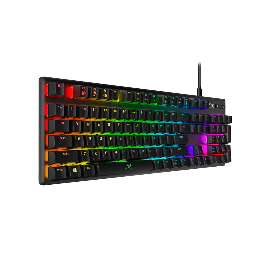 Keyboard HyperX Alloy Origins , RGB and 5 brightness levels , Mechanical Gaming HX Red Keys Linear , 100% anti-ghosting , US Layout , Black , 4P4F6AA - Image 3