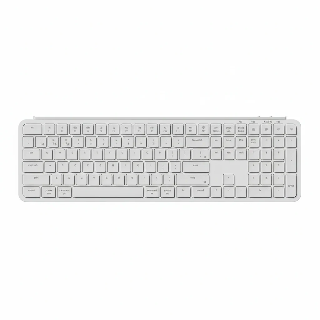 Keyboard Keychron B6 PRO , B6P-K8 , UltraSlim , Wireless + Bluetooth , Ivory White , US Layout