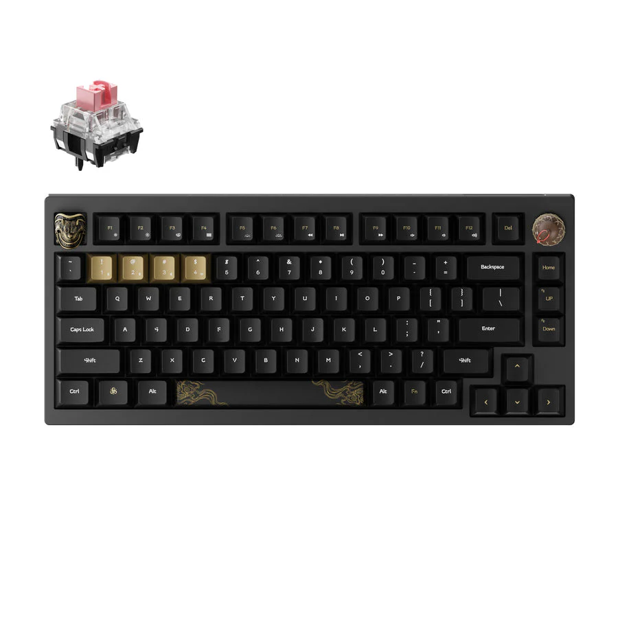 Keyboard Keychron Black Myth Wukong Deluxe Edition , Mechanical , TTC Gold Pink Switch 75% US WKD-21