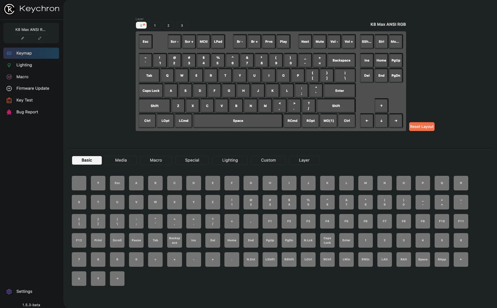 Keyboard Keychron K8 Max  K8M-J3 , QMK/VIA Wireless/Bluetooth Mechanical Keyboard , Brown Switch (Hot-Swappable) , 80% , US Layout , Black/Grey/Orange , K8M-J3 - Image 7