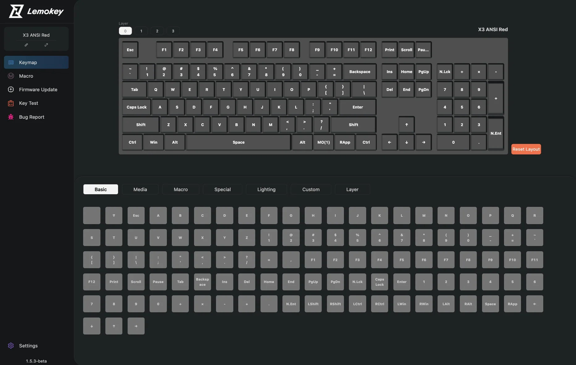 Keyboard Keychron Lemokey X3  X3-A3 , QMK , Mechanical Keyboard , Brown Switch (Hot-Swappable) , 100% , US Layout , Black/Red , X3-A3 - Image 4