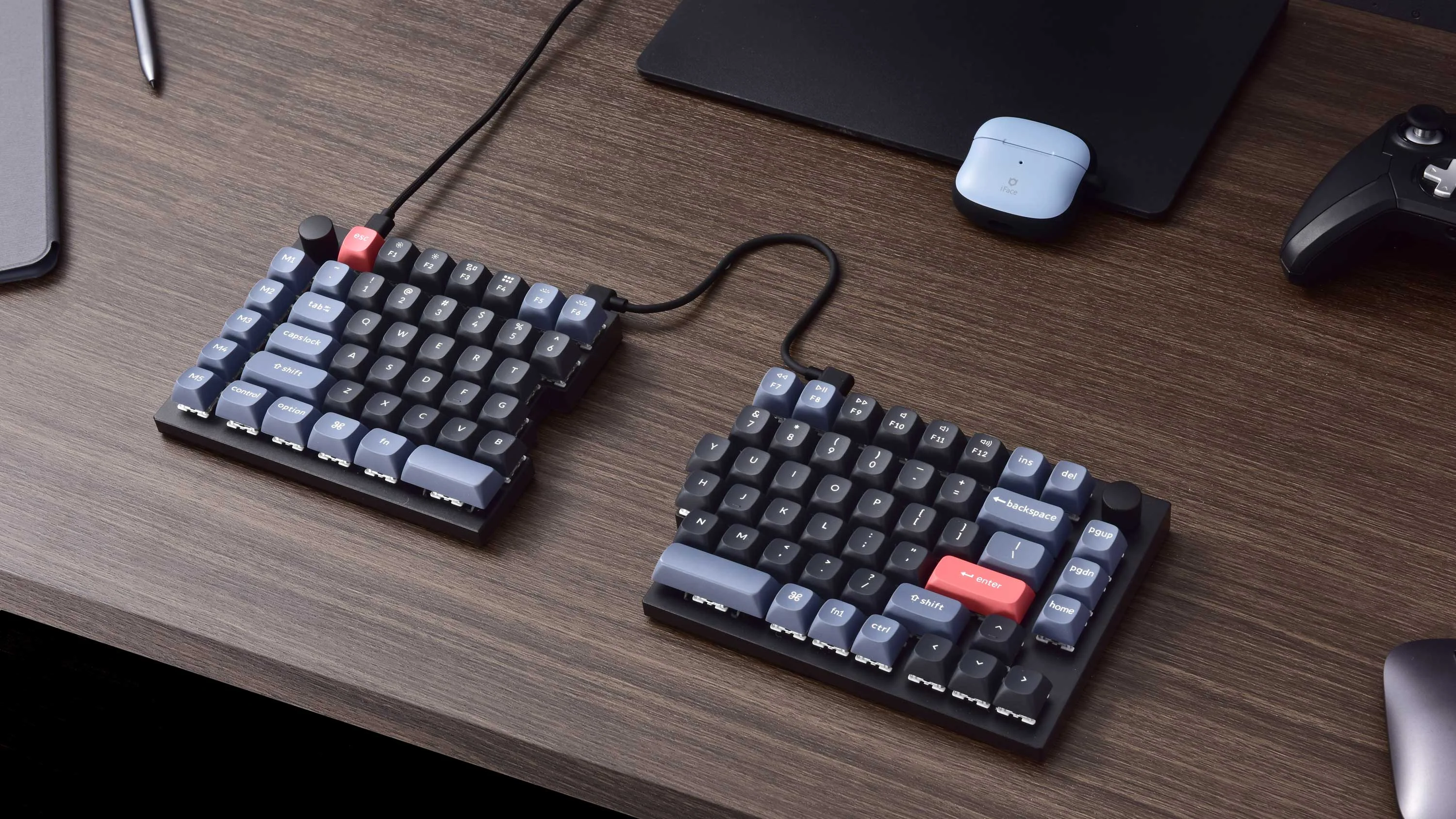 Keyboard Keychron Q11 Q11-M1 , QMK Custom Mechanical Keyboard , Red Switch , 75% , US Layout , Black , Q11-M1 - Image 3