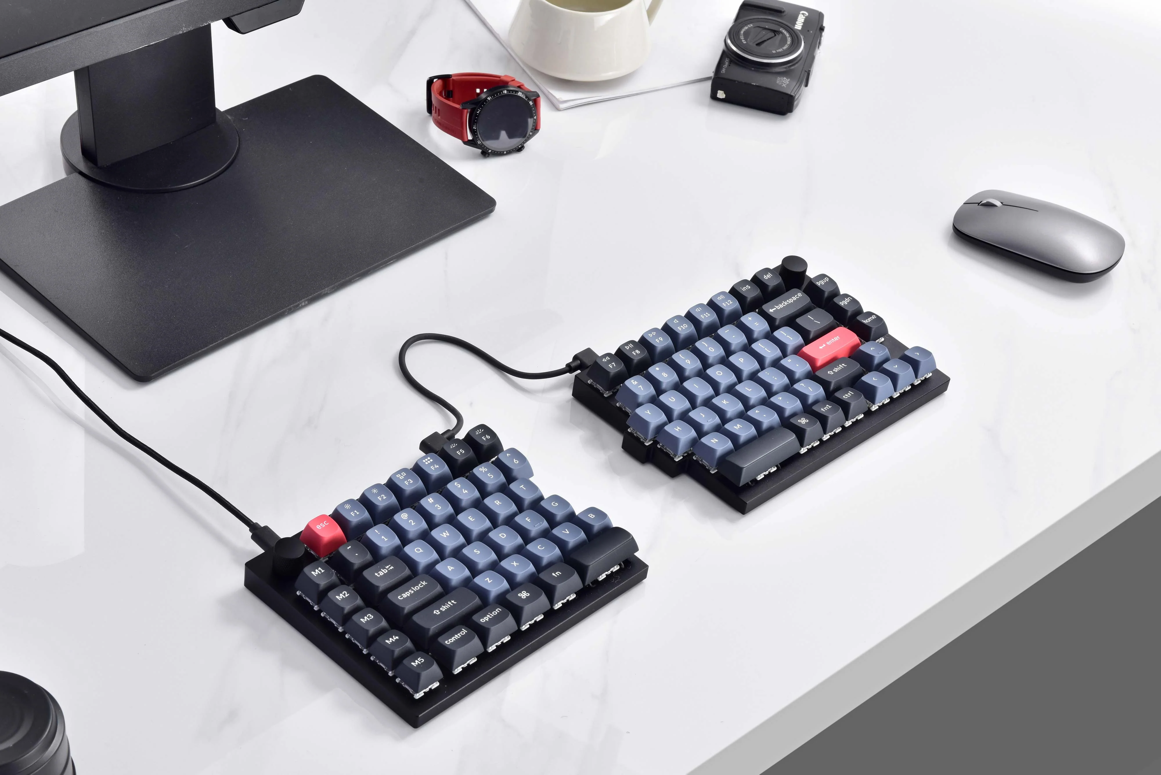 Keyboard Keychron Q11 Q11-M1 , QMK Custom Mechanical Keyboard , Red Switch , 75% , US Layout , Black , Q11-M1 - Image 4