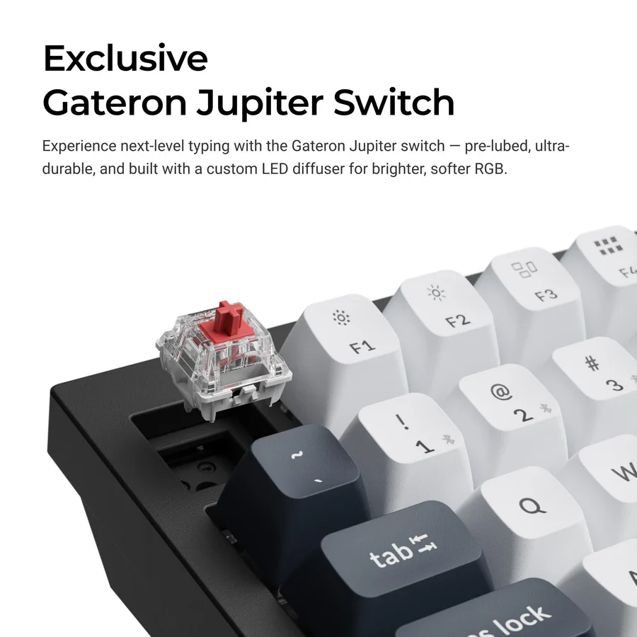 Keyboard Keychron Q6 MAX , QMK/VIA Online Customization , Wireless + Bluetooth , Mechanical Keyboard with Red Switch , US Layout , Q6M-M1 - Image 4