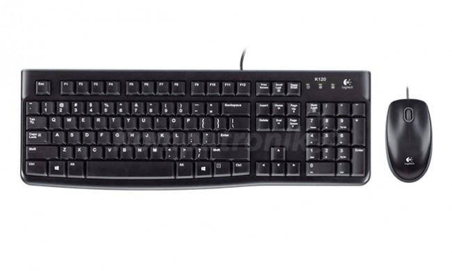 Keyboard Logitech Desktop MK120 - keyboard and mouse set - US International / EER