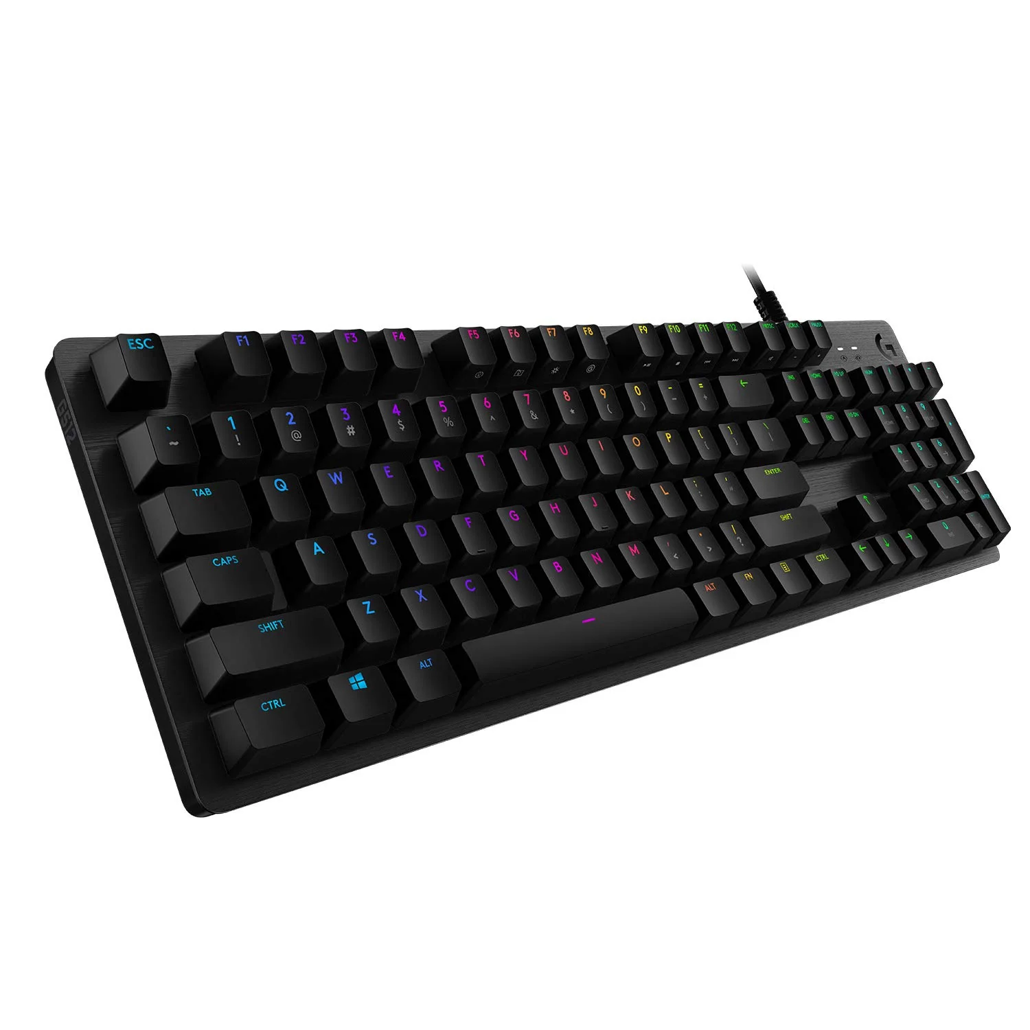 Keyboard Logitech G512 Carbon , Lightsync RGB , Mechanical , GX Brown Tactile , US QWERTY , Black , 920-009352 - Image 2