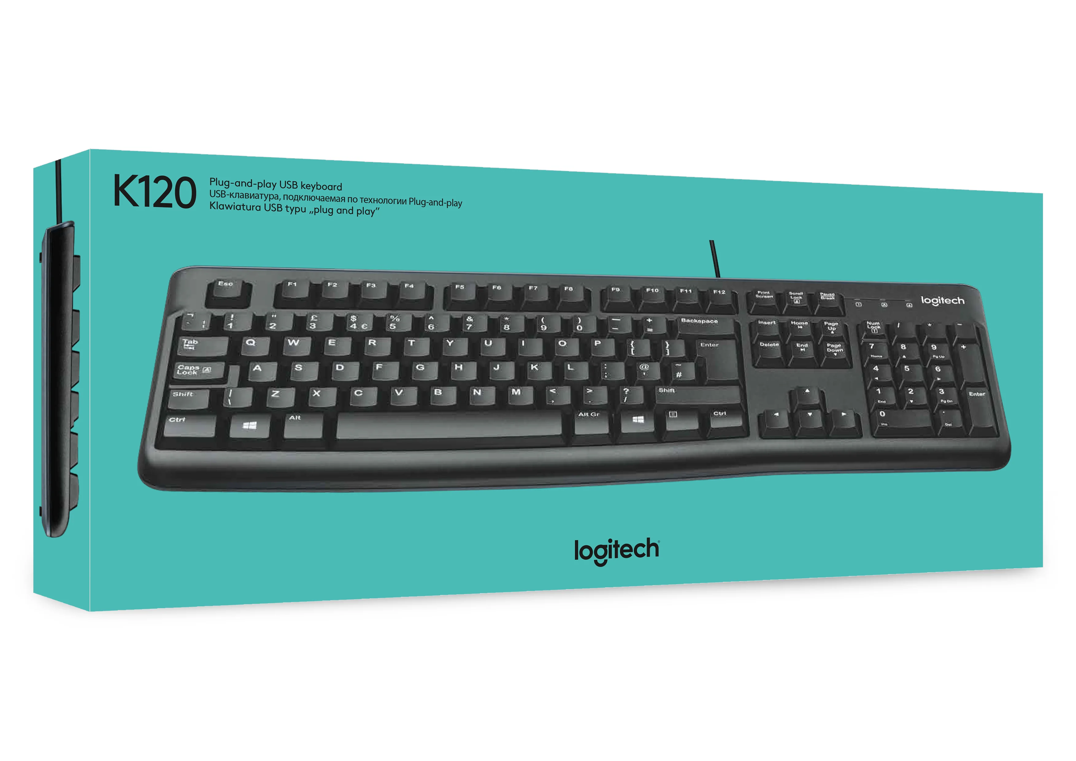 Keyboard Logitech K120 USB Black 920-002479 - Image 3