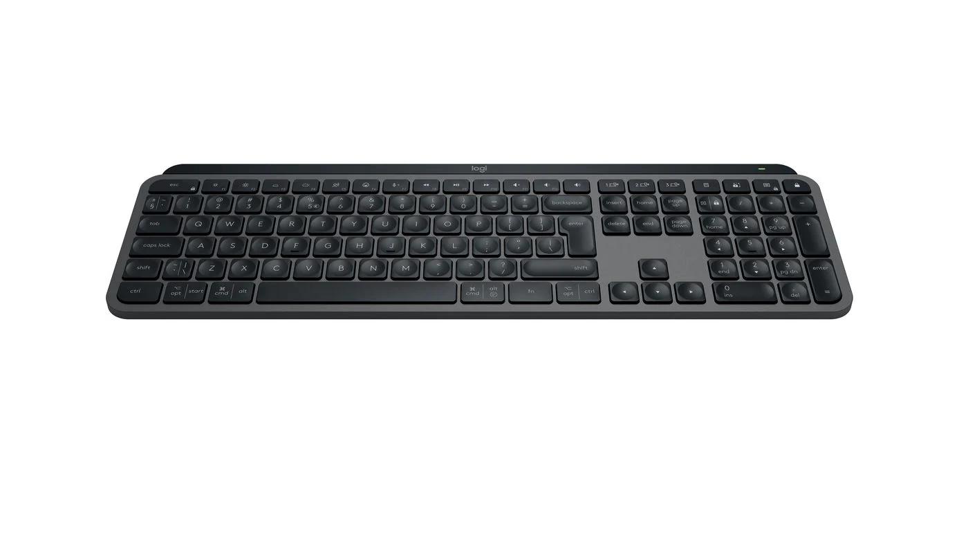 Keyboard Logitech MX Keys S Wireless + Bluetooth Graphite US International QWERTY Black 920-011587 - Image 3