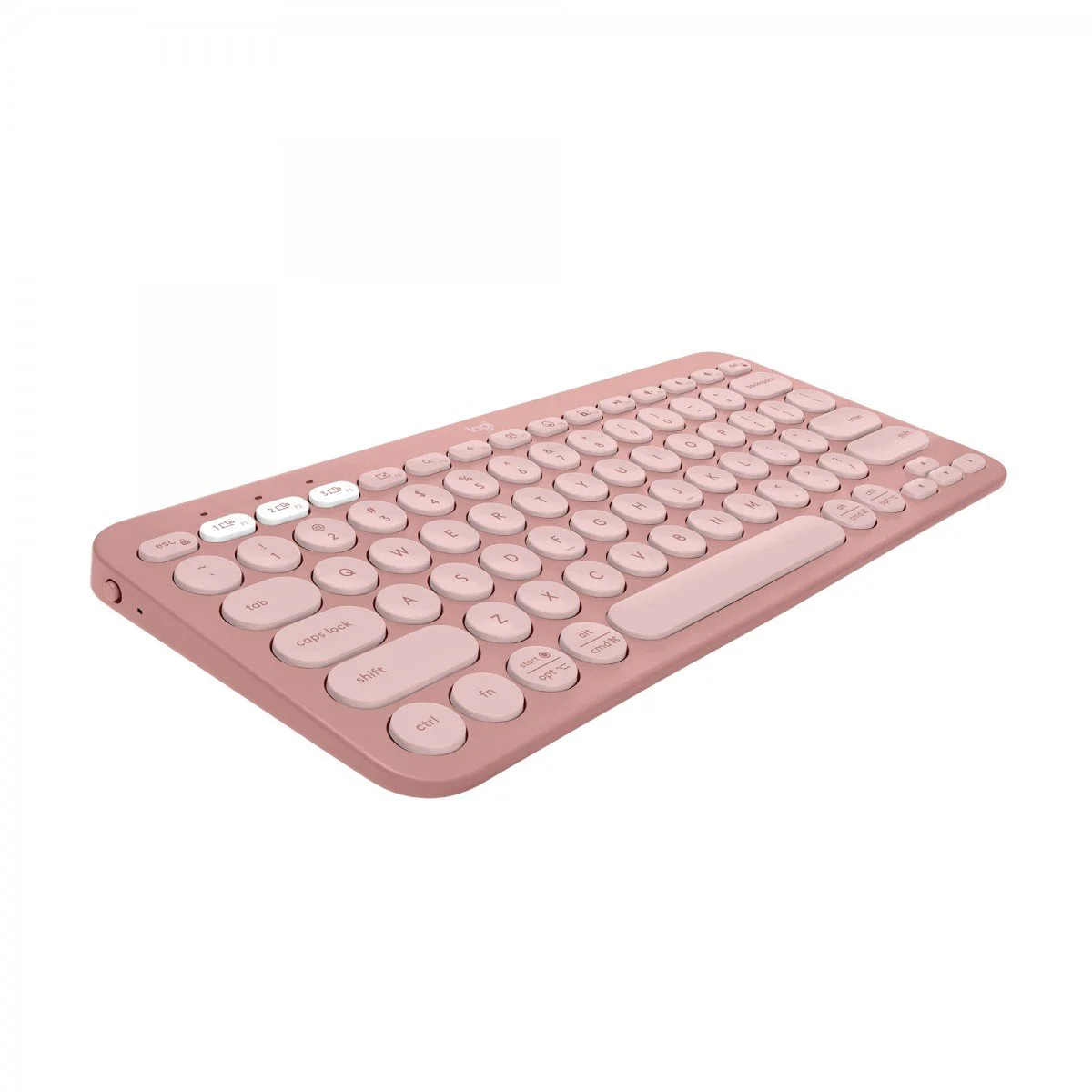 Keyboard Logitech Pebble Keys 2 K380s , Wireless via Bolt USB receiver (not included) or Bluetooth with up to 3 devices , US Layout , Tonal Rose , 920-011853 - Image 2