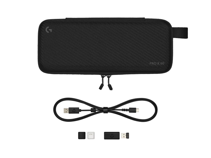 Keyboard Logitech PRO X 60 , LIGHTSYNC RGB , LIGHTSPEED Wireless or Bluetooth or USB wired connection , Mechanical Optical Switches Tactile , US Layout , Black , 920-011911 - Image 4