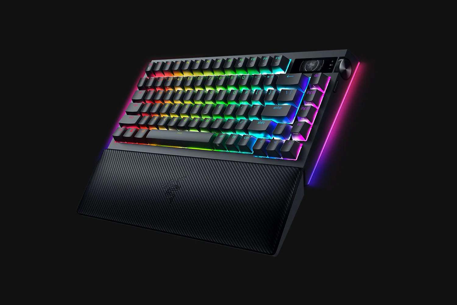 Keyboard Razer BLACKWIDOW V4 75% Pro Wireless/Bluetooth Chroma RGB + Underglow LED RGB , Orange Switches , Black , RZ03-05130100-R3M1 - Image 3