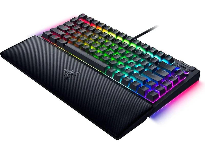 Keyboard Razer BLACKWIDOW V4 75% Pro Wireless/Bluetooth Chroma RGB + Underglow LED RGB , Orange Switches , Black , RZ03-05130100-R3M1 - Image 4