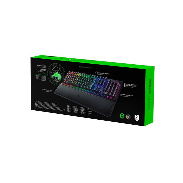 Keyboard Razer BLACKWIDOW V4 , Chroma RGB + Underglow LED RGB , Yellow Linear Switch , RZ03-04691800-R3M1 - Image 3