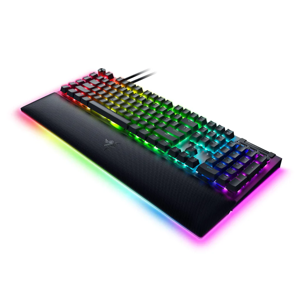 Keyboard Razer BlackWidow V4 PRO , Mechanical Yellow Silent Switches , Chroma RGB , Wrist Rest , Black , RZ03-04681800-R3M1 - Image 2