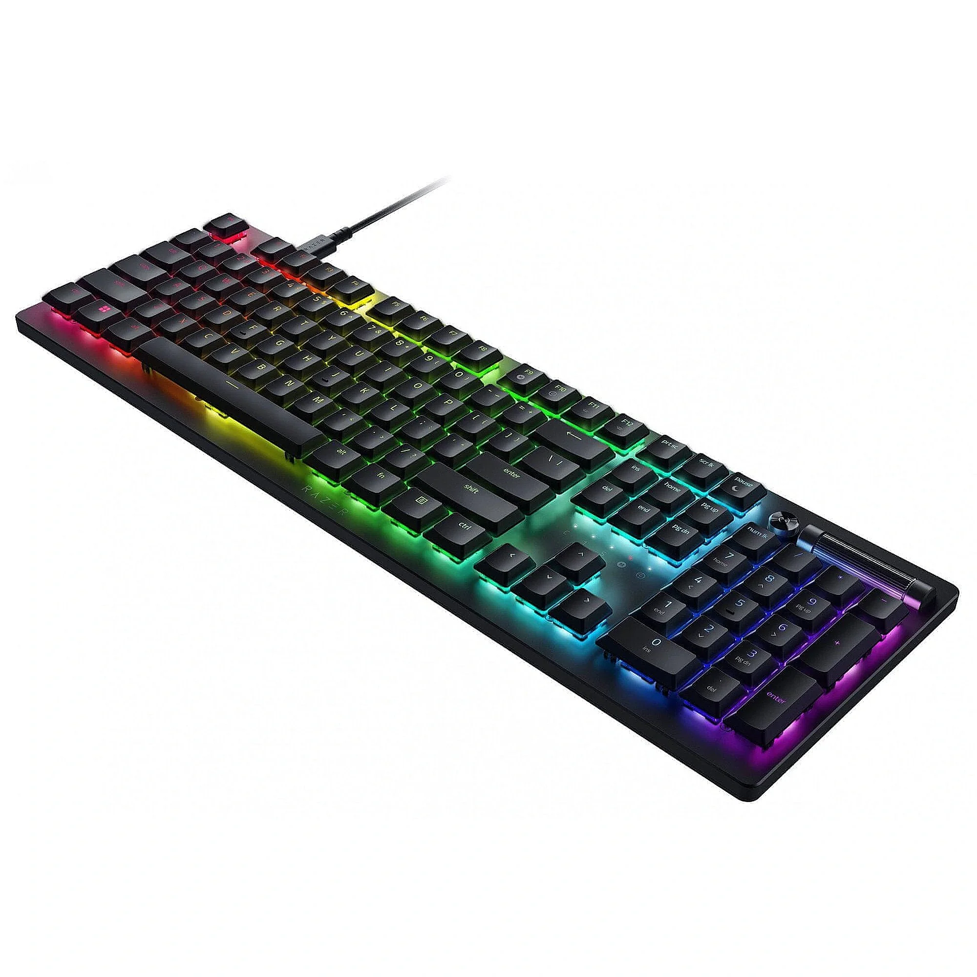 Keyboard Razer DEATHSTALKER V2 , Low Profile , Chroma RGB , Clicky Optical Purple Switches , US Layout , Black , RZ03-04501800-R3M1 - Image 2