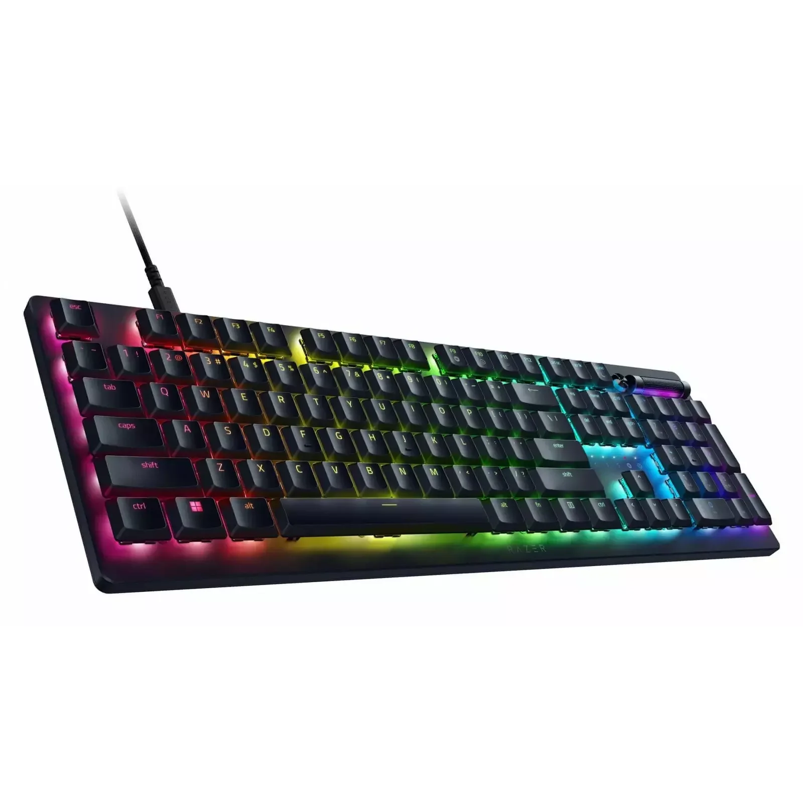 Keyboard Razer DEATHSTALKER V2 , Low Profile , Chroma RGB , Clicky Optical Purple Switches , US Layout , Black , RZ03-04501800-R3M1 - Image 3