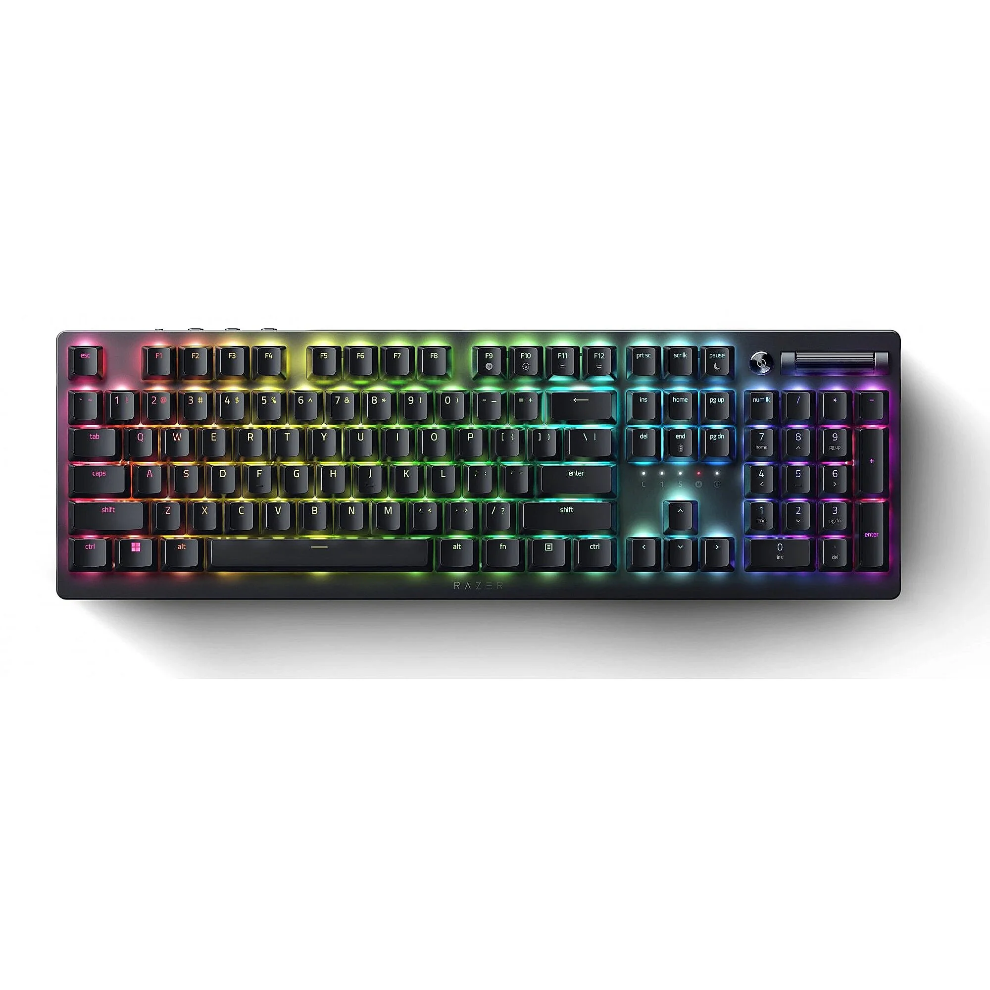 Keyboard Razer DEATHSTALKER V2 PRO , Wireless/Bluetooth , Low Profile , Chroma RGB , Clicky Optical Switches , US Layout , Up to 40 hours Battery , Black , RZ03-04361800-R3M1