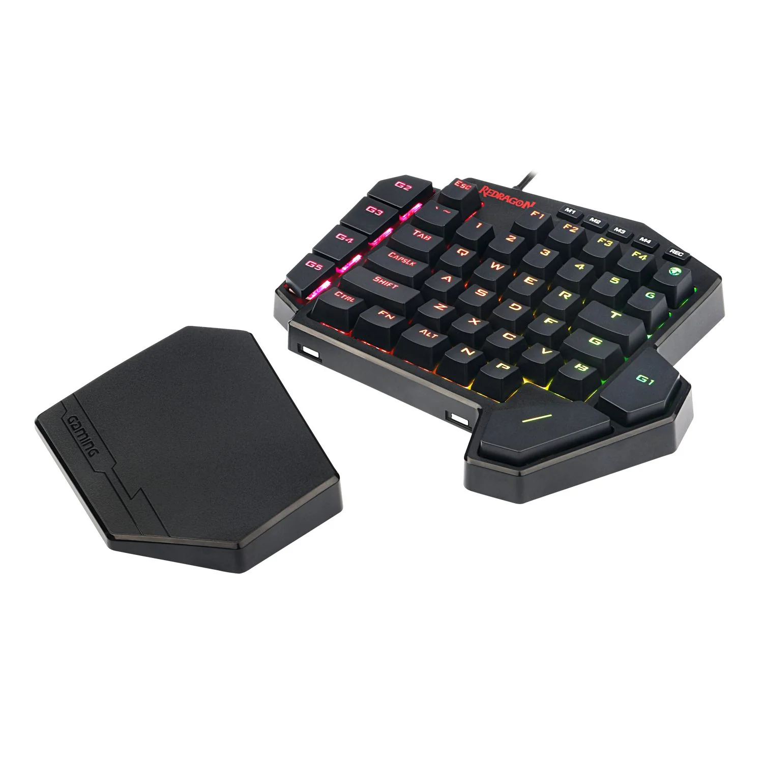 Keyboard Redragon Diti K585 RGB , Mechanical , Red Switches , Black , K585RGB - Image 2