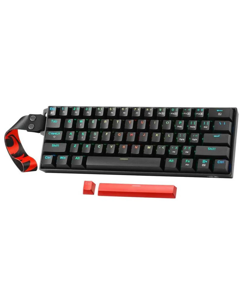 Keyboard Redragon Draconic K530 Pro Plus , 60% , Bluetooth/Wired Mechanical with strap , Black
