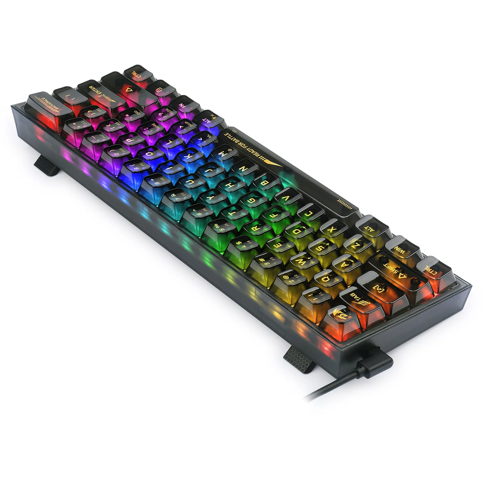 Keyboard Redragon Fizz K617 RGB Mechanical , 60% keys , Wired , Black , K617CTB-RGB - Image 3