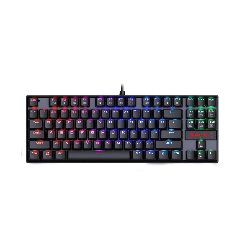 Keyboard Redragon Kumara K552RGB-1 , Mechanical , Red Switch , Black , K552RGB-1