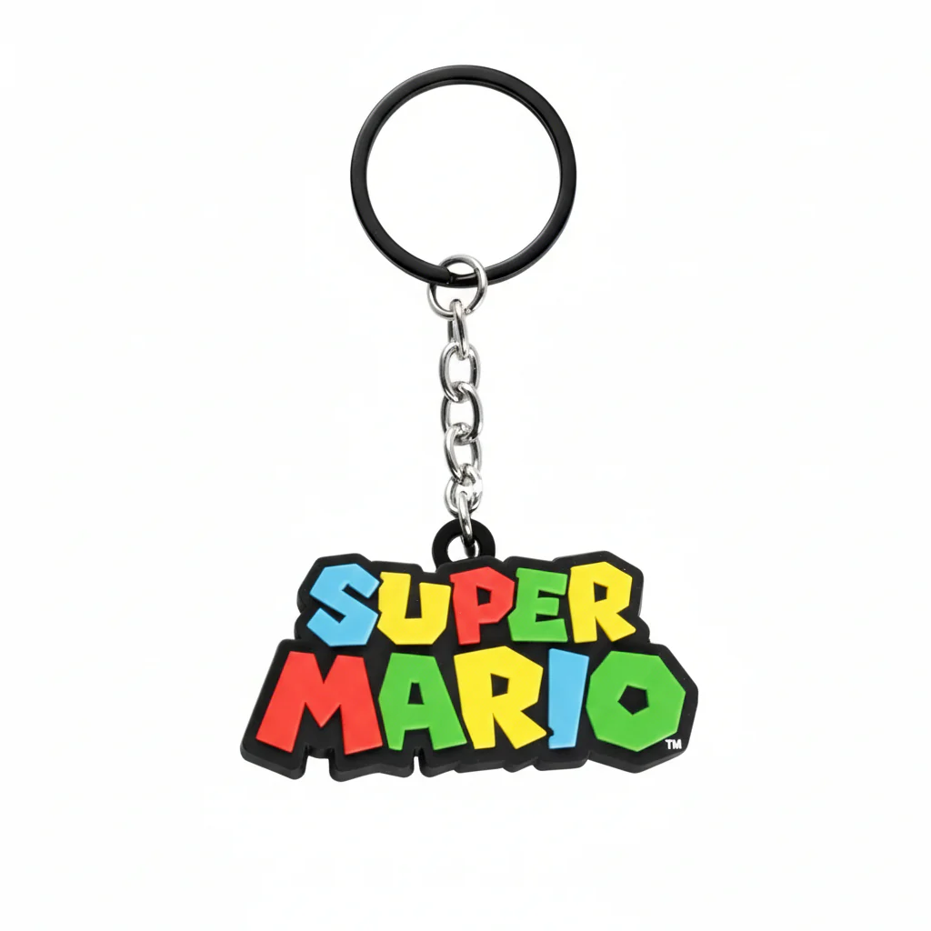 Keychain 3D Super Mario Logo
