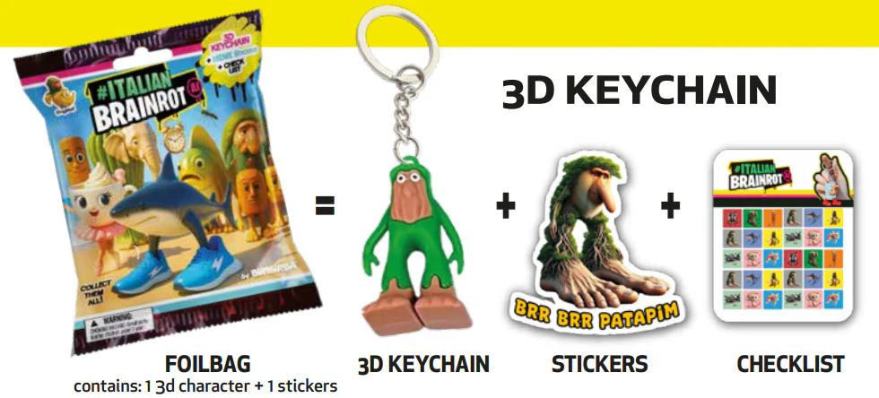 Keychain Universal Brainroot 3D - Image 2
