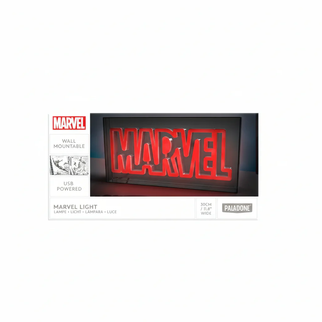 LED Lamp Marvel Logo