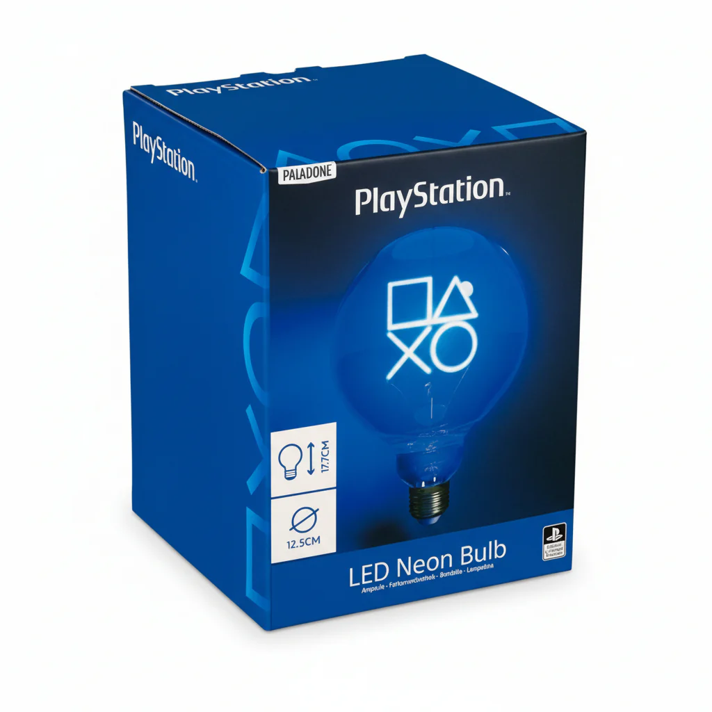 LED Light Neon Bulb Playstation Logo