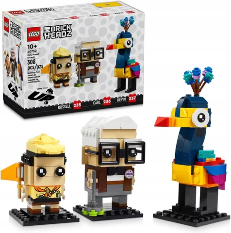 Lego BrickHeadz Disney UP Carl, Russell & Kevin 40752 - Image 2