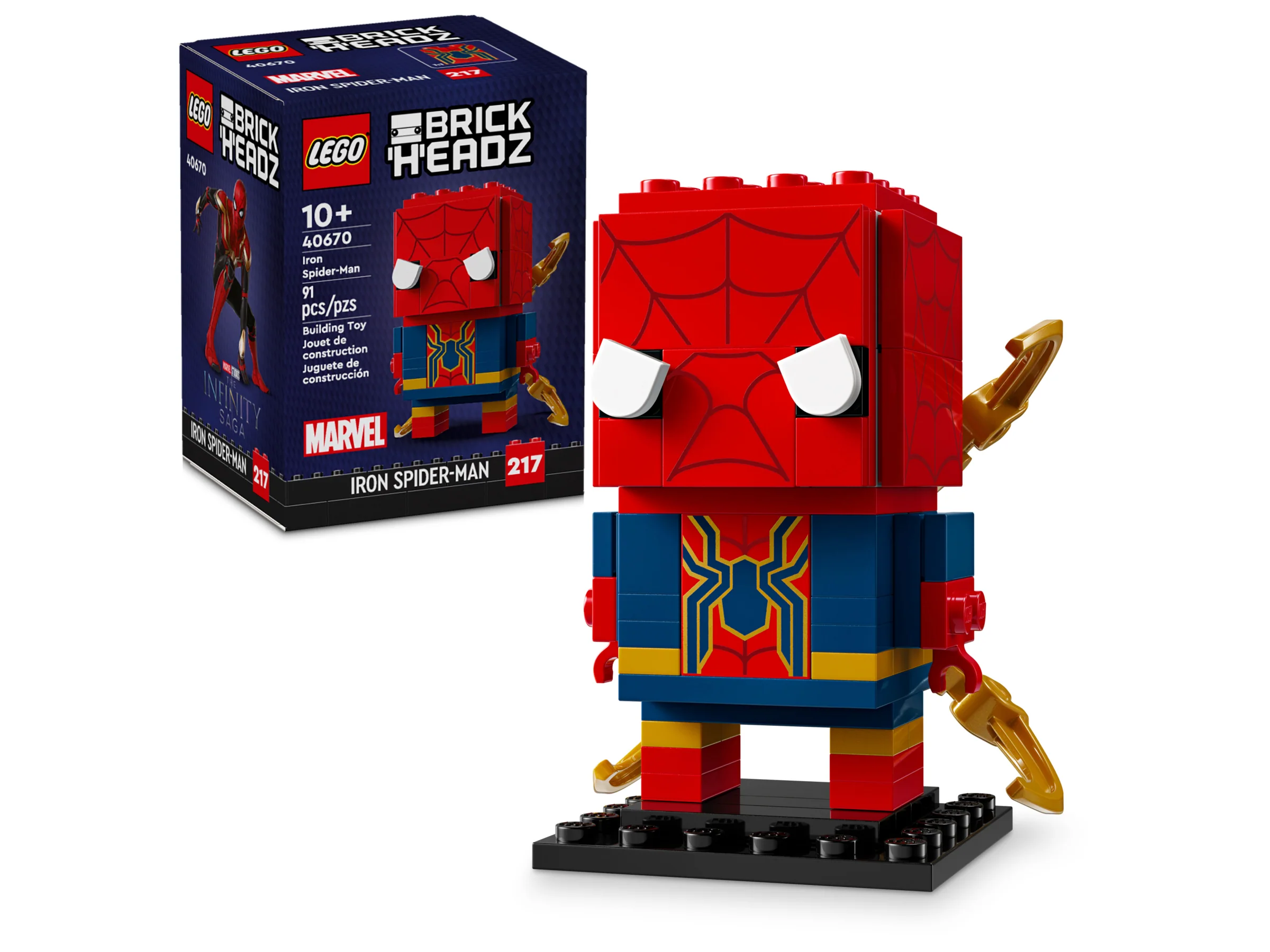 Lego BrickHeadz Iron Spider-Man Set 40670 - Image 3