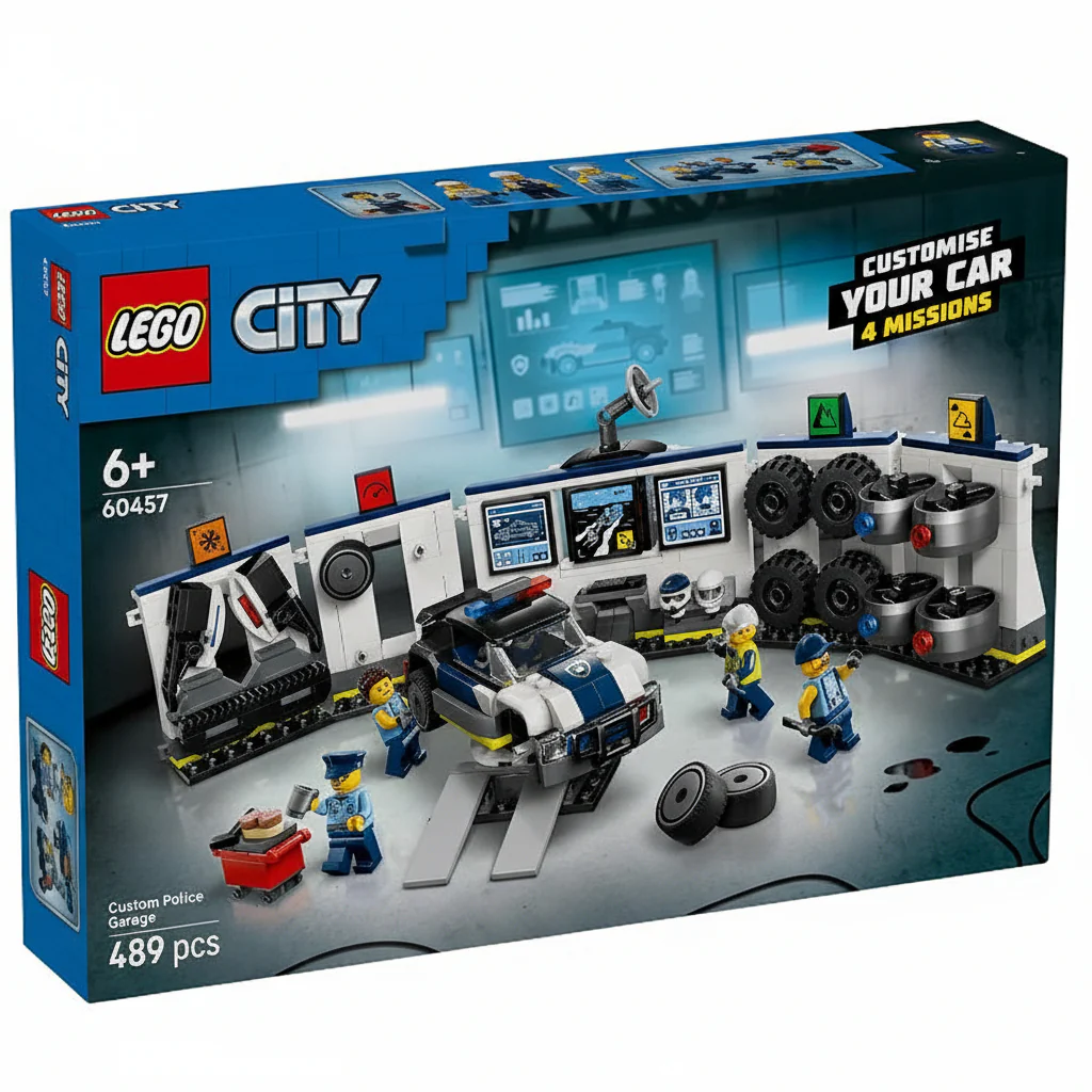 Lego City Custom Police Car Garage 60457