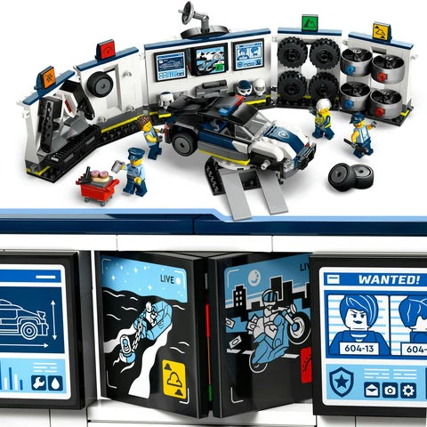 Lego City Custom Police Car Garage 60457 - Image 2