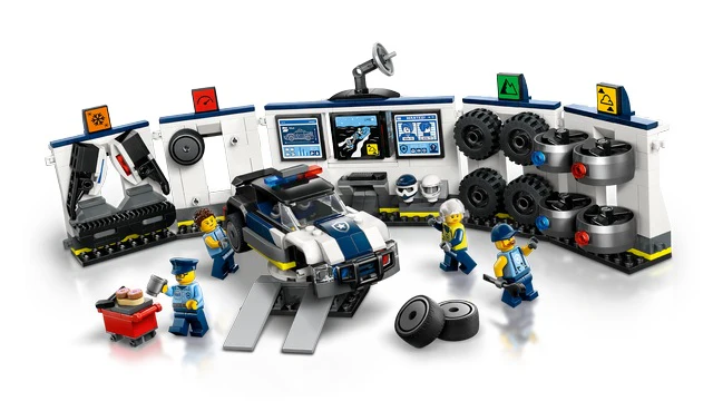 Lego City Custom Police Car Garage 60457 - Image 4