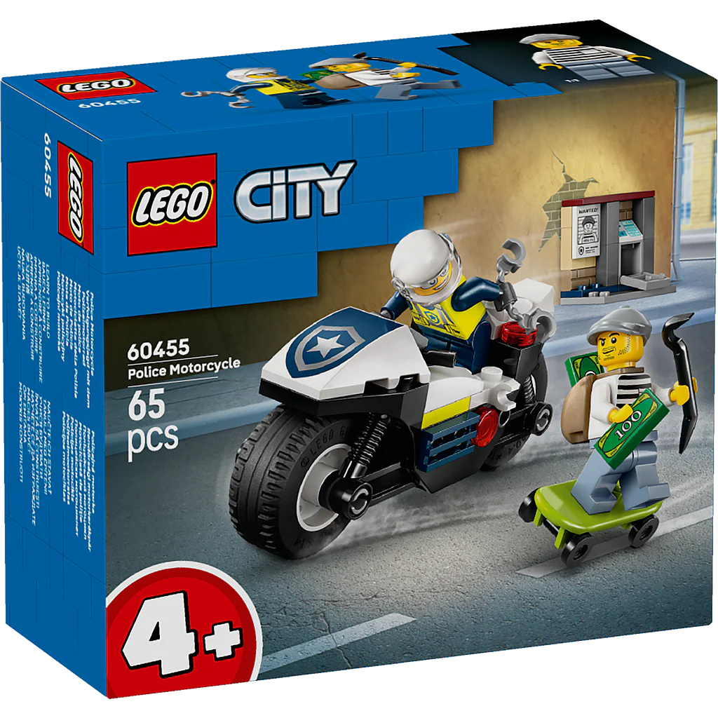 Lego City Police Motorcycle Chase 60455