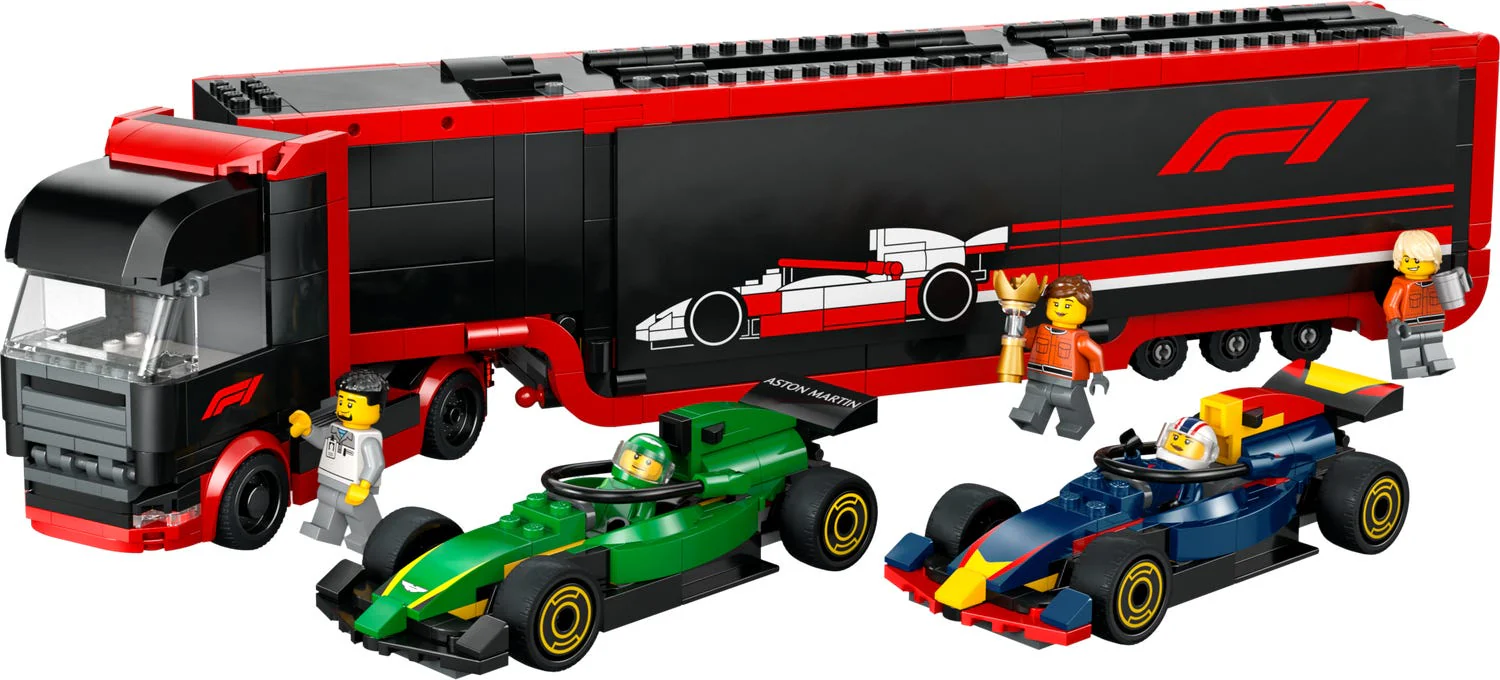 Lego City Truck with RB20 & AMR24 F1 Cars 60445 - Image 3