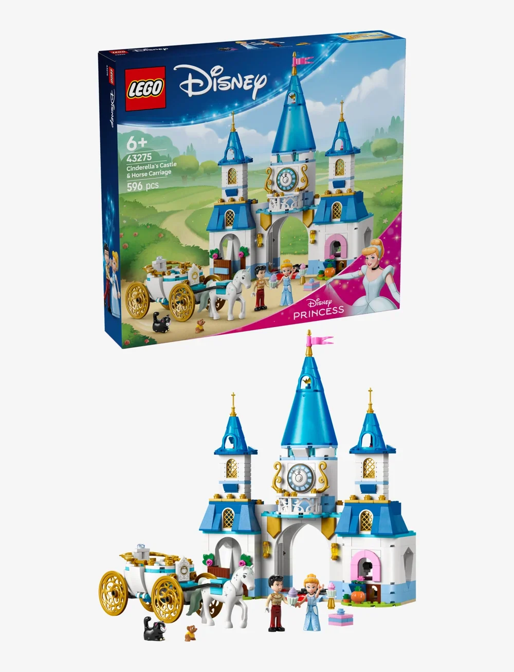 Lego Disney Cinderella's Castle and Horse Carriage 43275 - Image 3