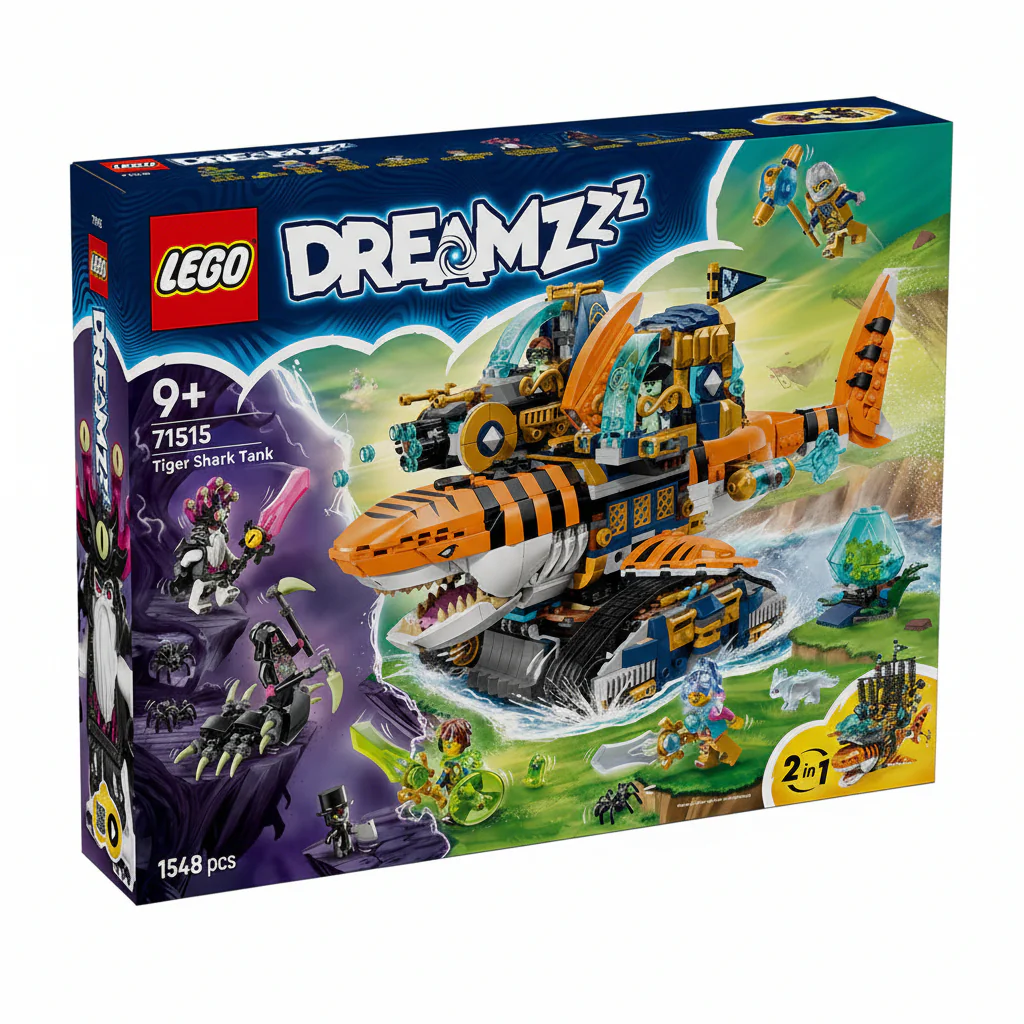Lego Dreamzzz 2in1 Tiger Shark Tank Toy 71515