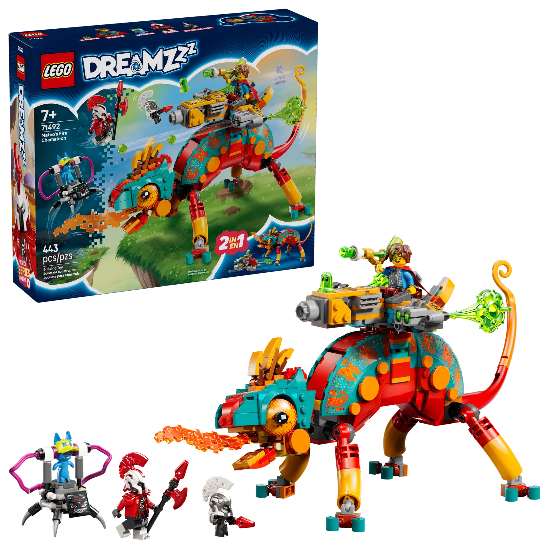 Lego Dreamzzz Mateo's Fire Chameleon Set 71492 - Image 2