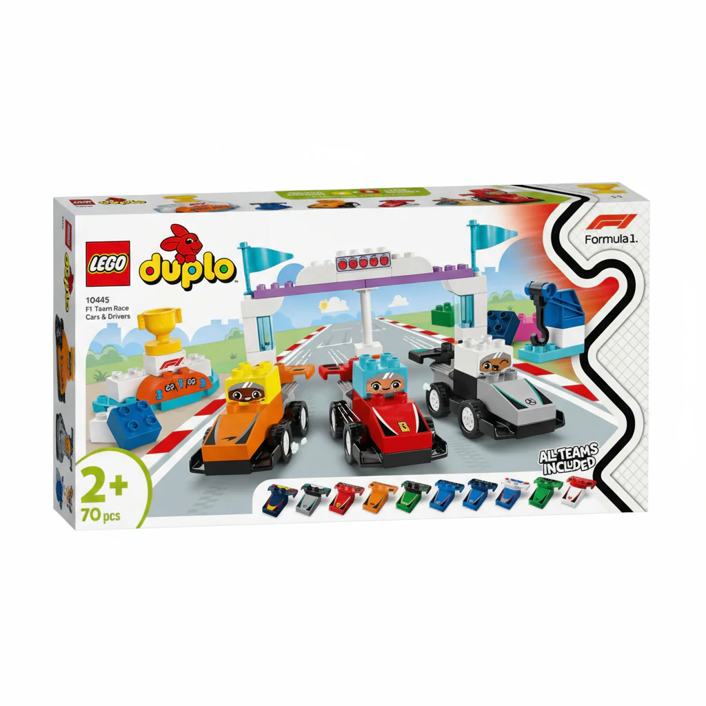 Lego Duplo F1 Team Race Cars & Drivers 10445