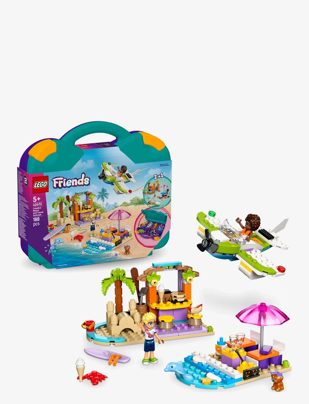 Lego Friends Creative Beach and Travel Suitcase 42672 - Image 2