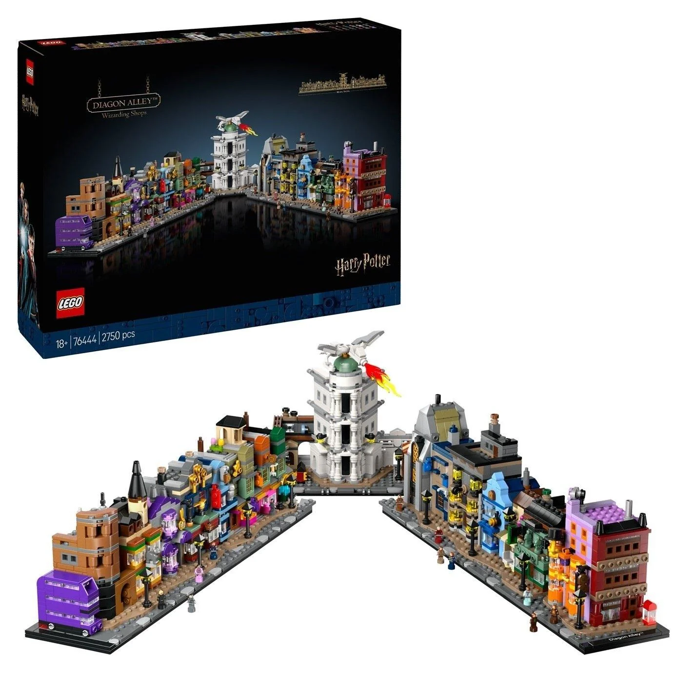 Lego Harry Potter Diagon Alley Wizarding Shops 76444 - Image 2