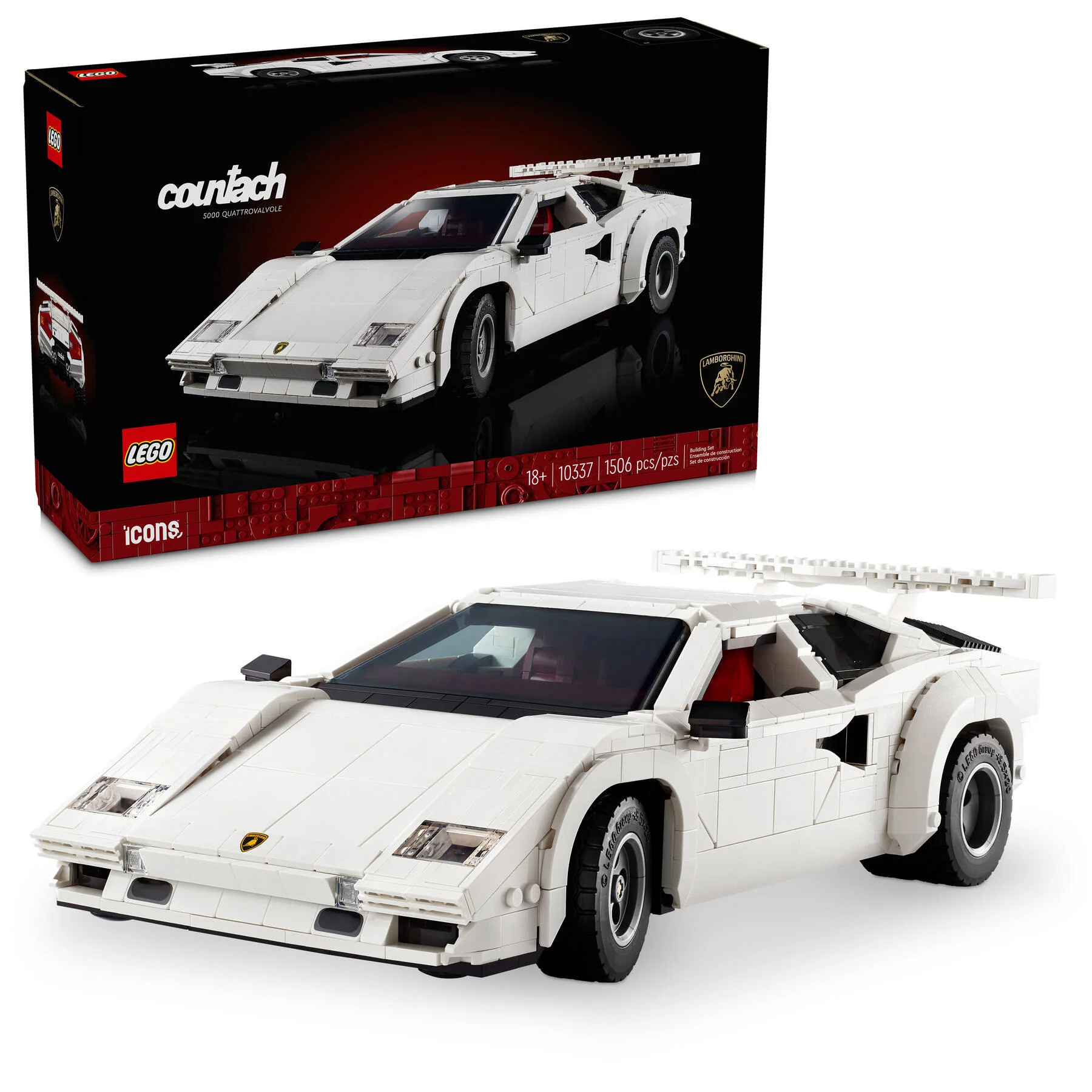 Lego Icons Lamborghini Countach 5000 Quattrovalvole 10337 - Image 2