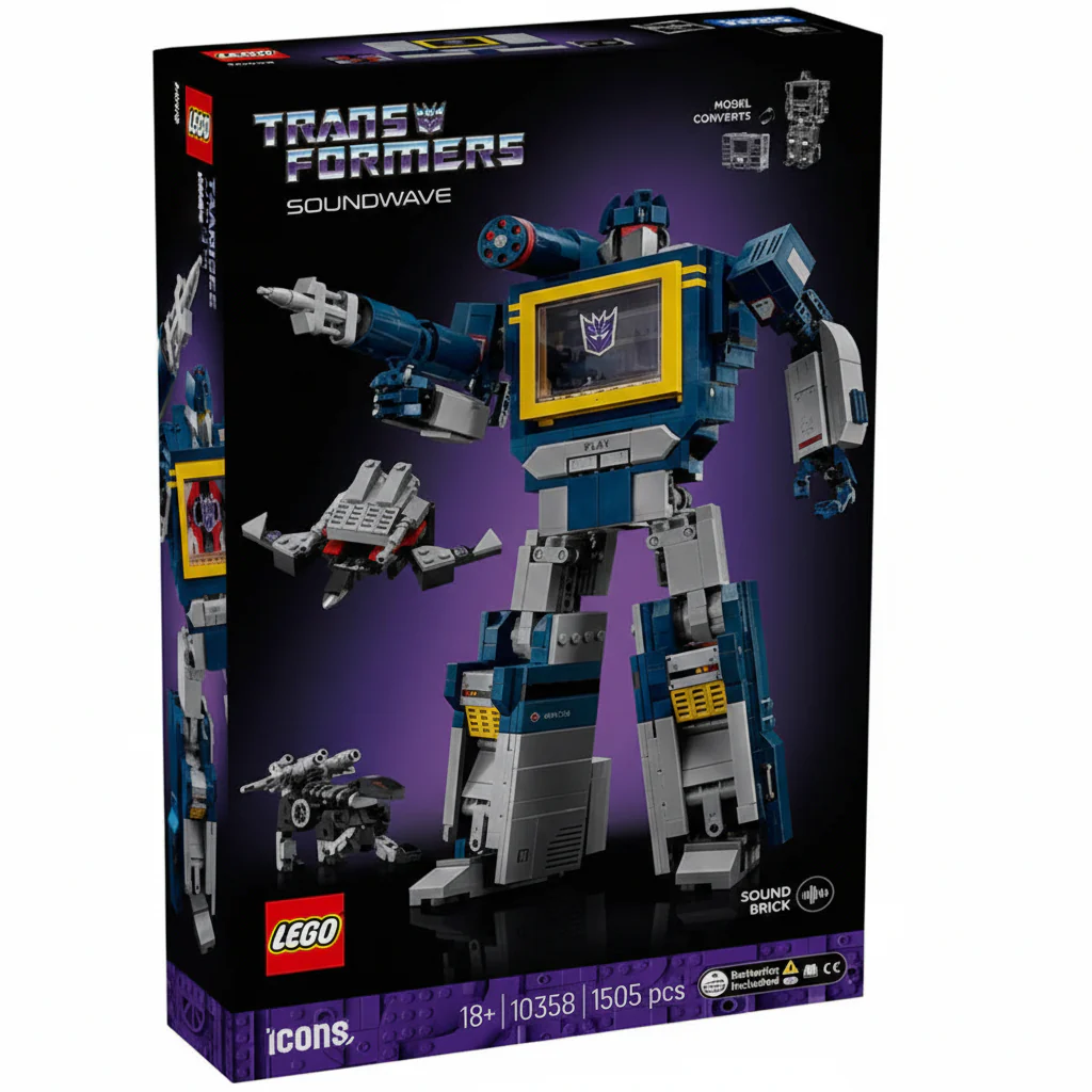 Lego Icons Transformers Soundwave 10358
