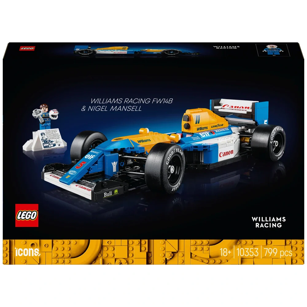 Lego Icons Williams Racing FW14B with Nigel Mansell 10353