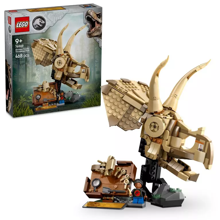 Lego Jurassic World Dinosaur Fossils: Triceratops Skull 76969 - Image 2