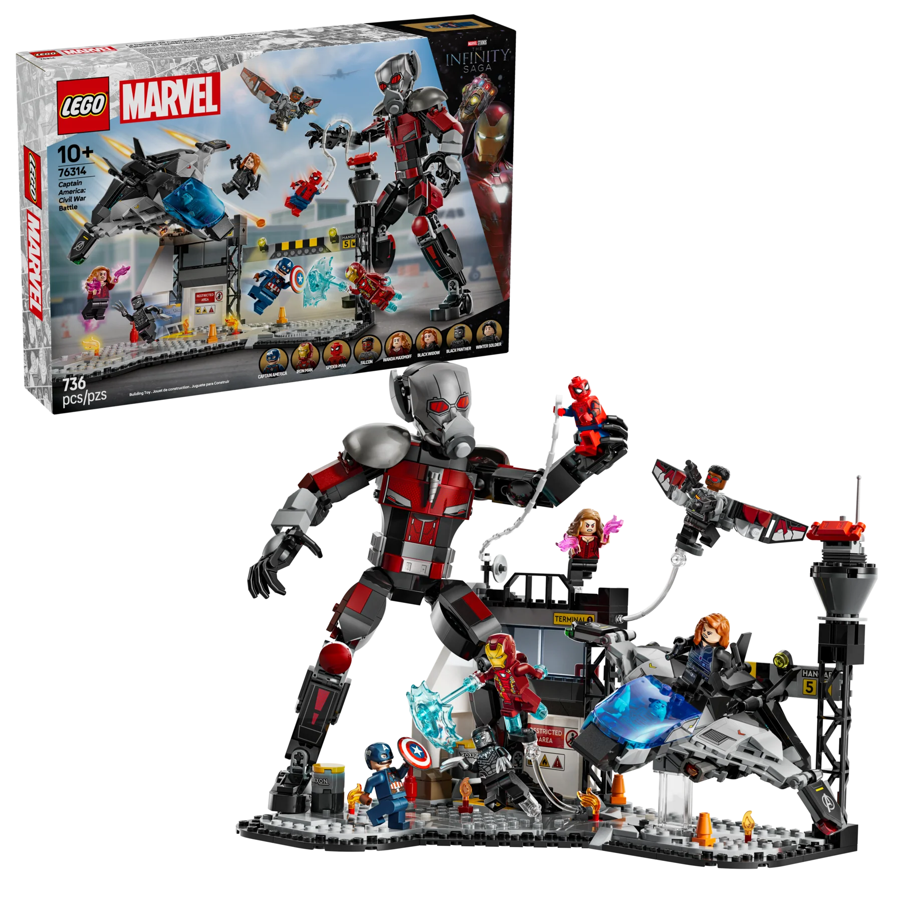Lego Marvel Captain America: Civil War Action Battle 76314 - Image 3