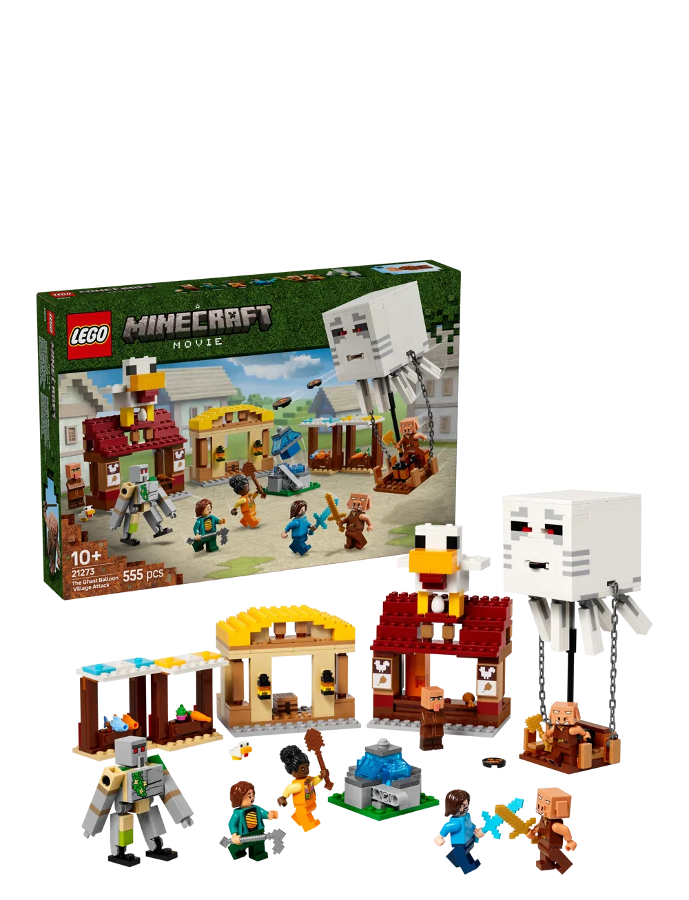 Lego Minecraft The Ghast Balloon Village Attack 21273 - Image 2