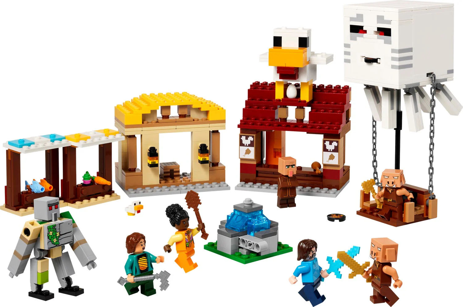 Lego Minecraft The Ghast Balloon Village Attack 21273 - Image 3
